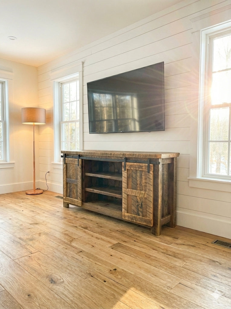 6’ L Rustic Reclaimed Wood Cabinet / Side Board