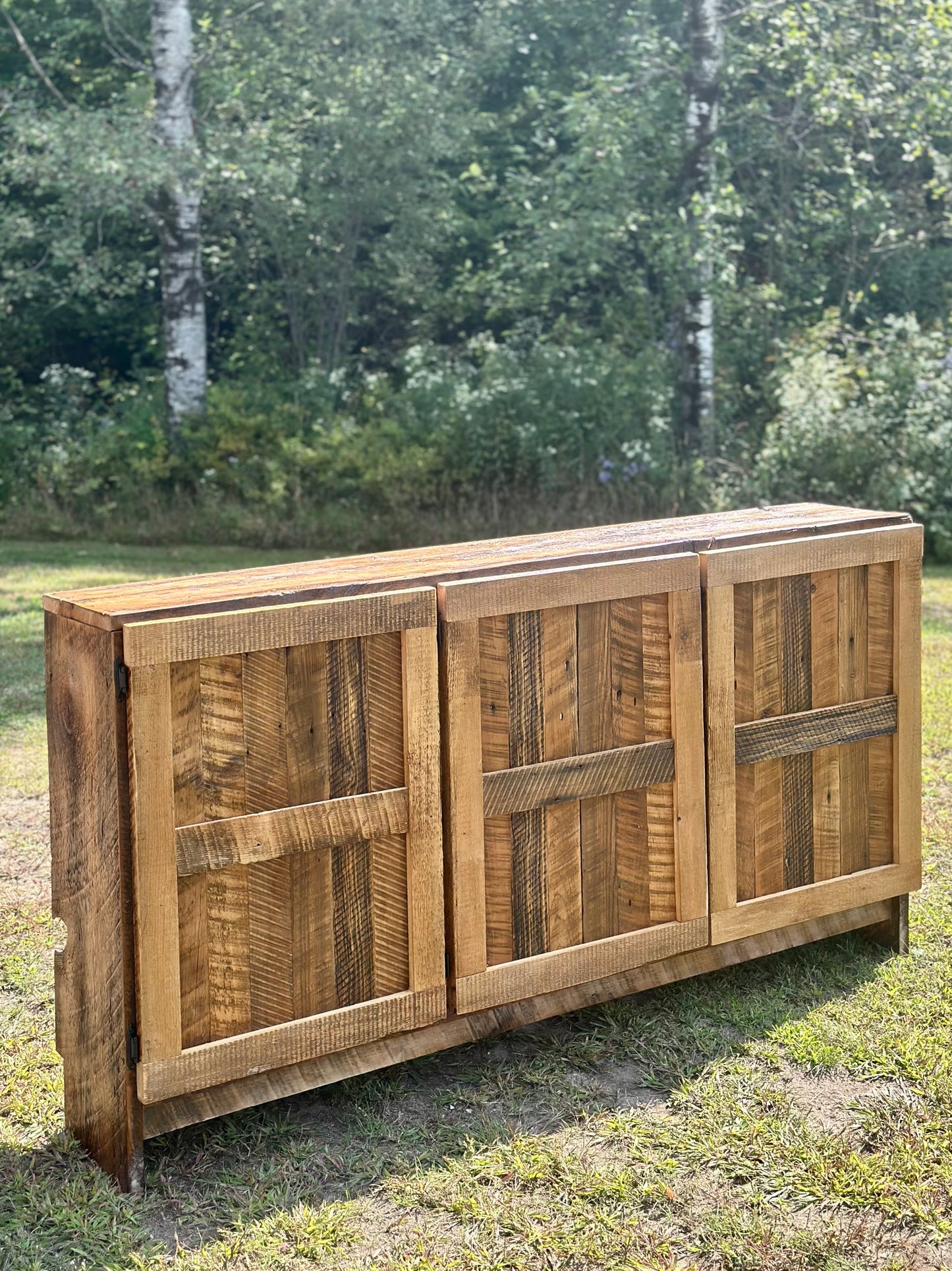 6’ L Rustic Reclaimed Wood Cabinet