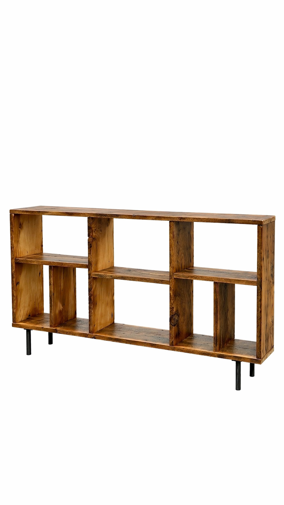 6' L Rustic Reclaimed Wood Media / Console Table