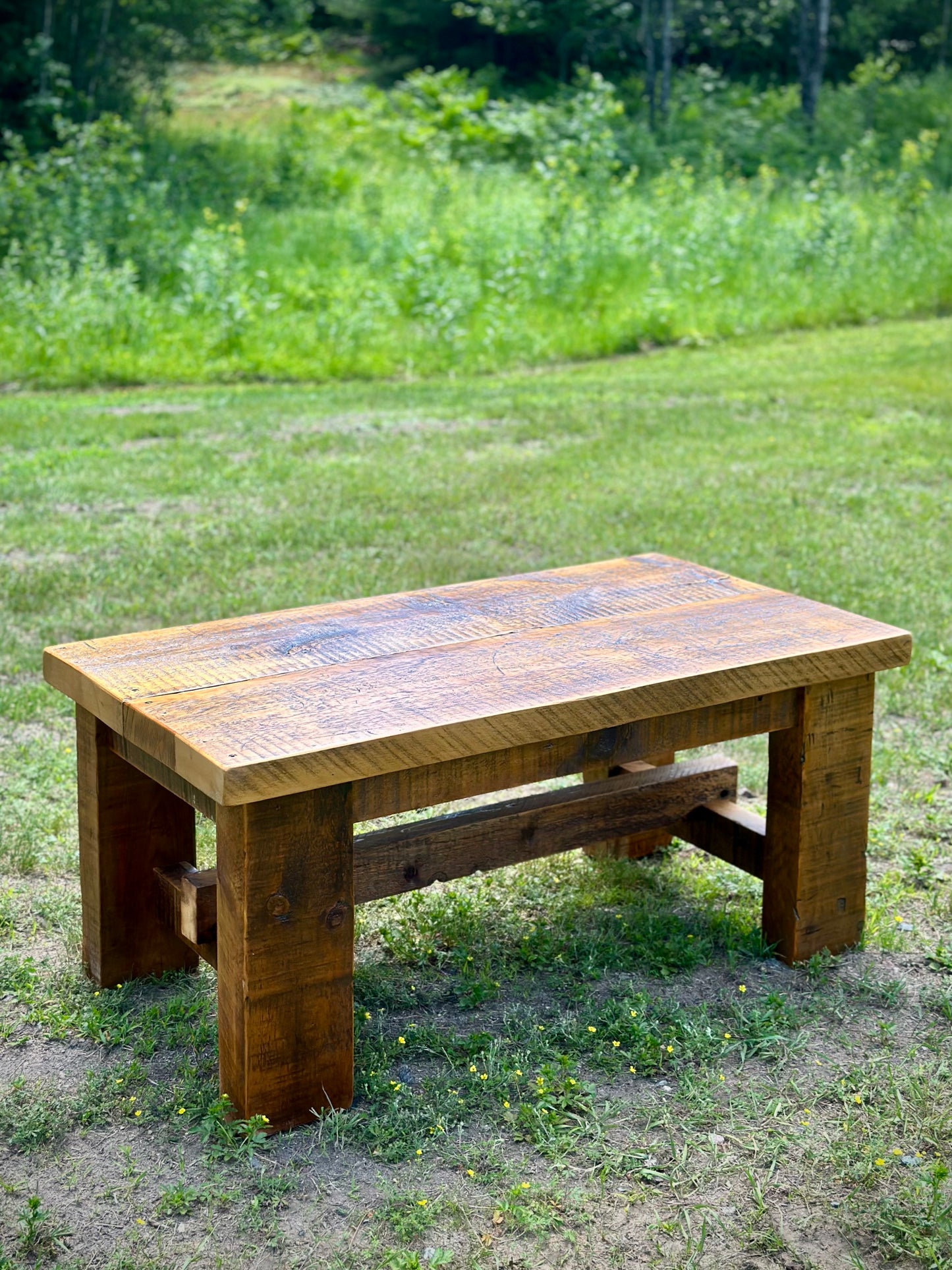 4’ L Rustic Reclaimed Wood Coffee Table