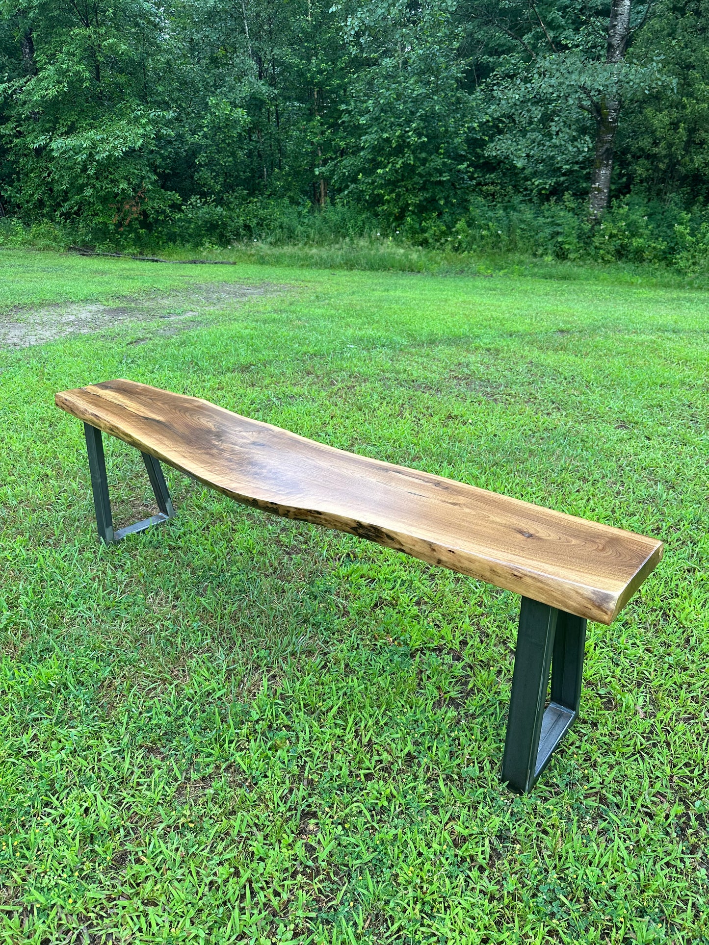 5’ L Rustic Black Walnut Narrow Bench / Table
