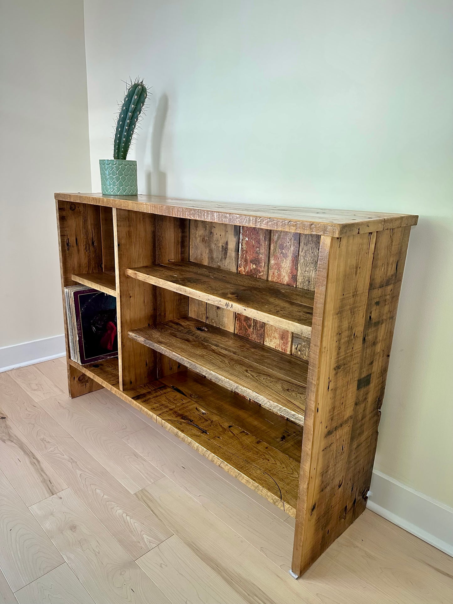 4’ L Rustic Reclaimed Wood Console / Media Table