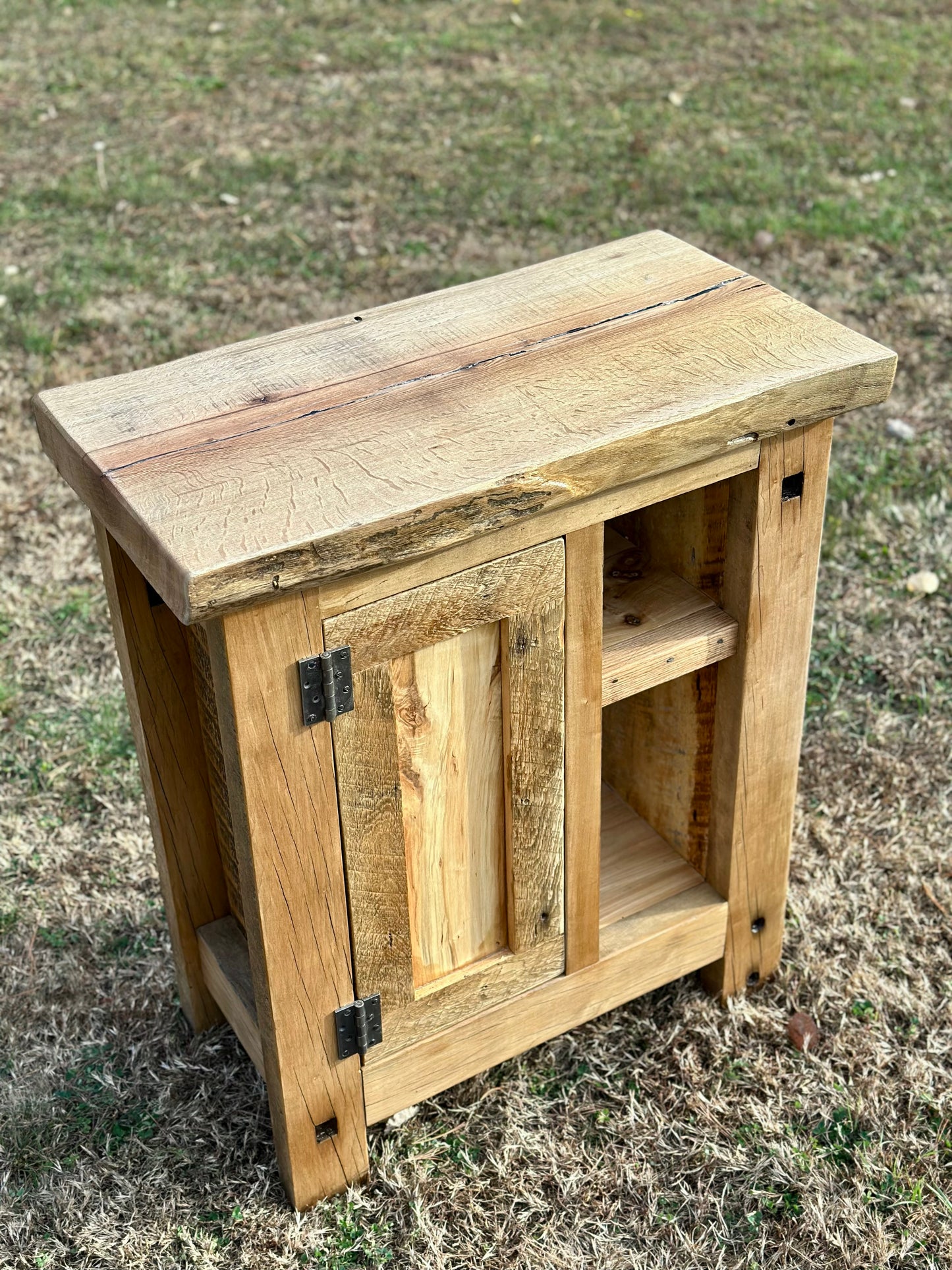 2 1/2’ L Rustic Reclaimed Wood Cabinet
