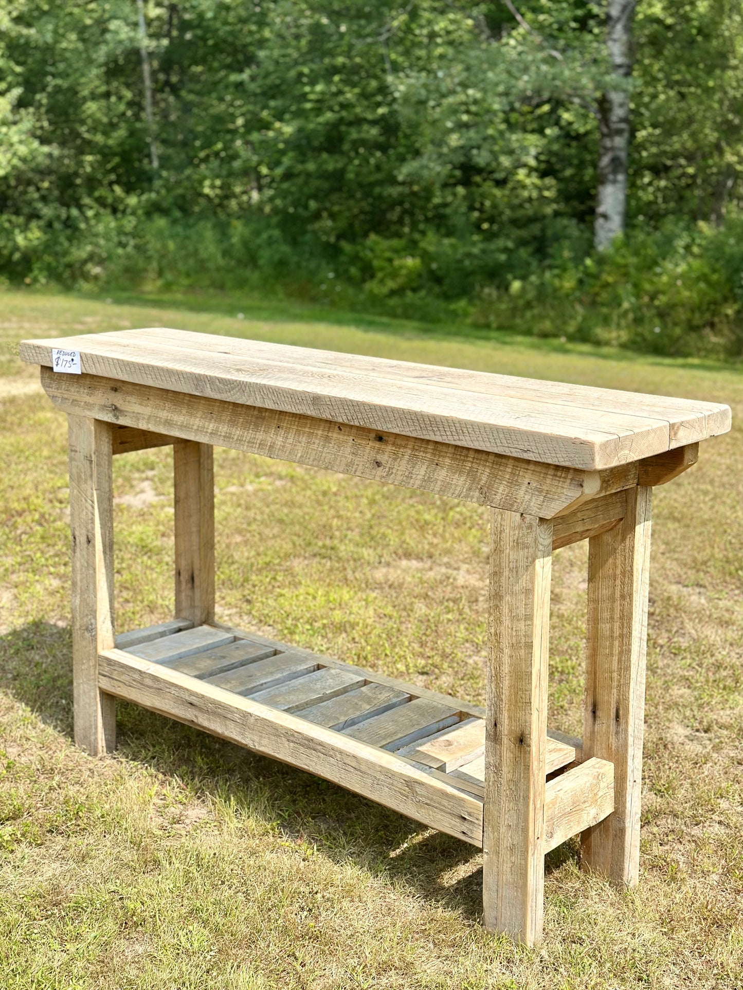 5’ L Rustic Wood Indoor / Outdoor Bar or Console Table