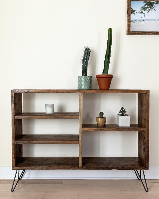 4’ Rustic Wood Minimalist Console Table