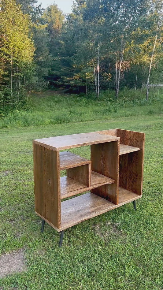 3.5' L Rustic Reclaimed Wood Retro Style Table